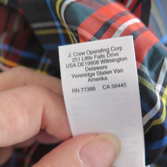 J. Crew NWT Size 20 Jeweled Button Ruffled Popover Top Stewart Tartan Plaid - Picture 12 of 13